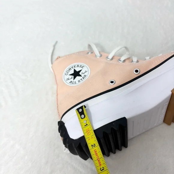 Converse Run Star Hike Hi Platform High Top Women's Size 9 Canvas Sneaker Coral‎ - Picture 11 of 11